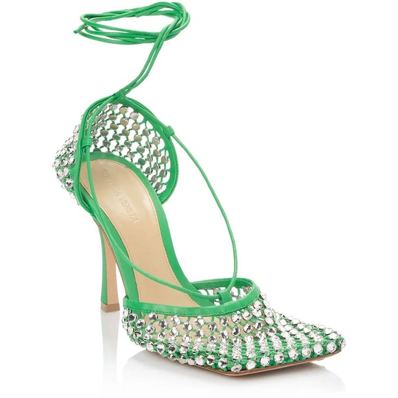 BOTTEGA VENETA SPARKLE STRETCH HEELS - Picture 4 of 8